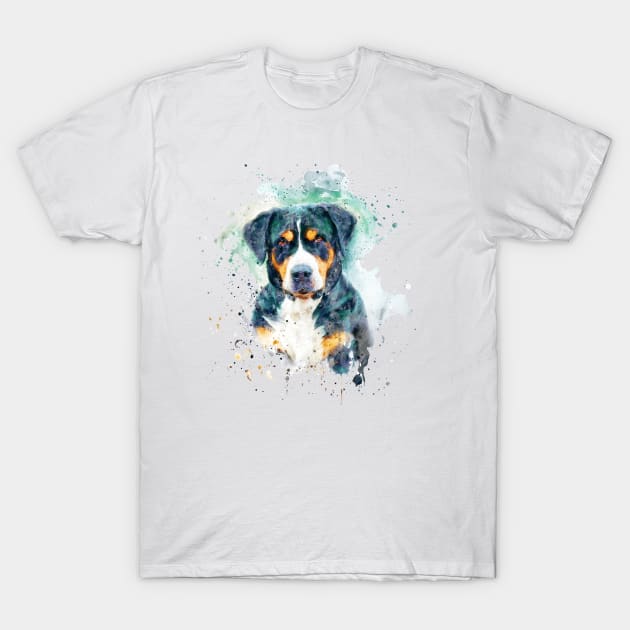 Bernese Mountain Dog T-Shirt by Marian Voicu